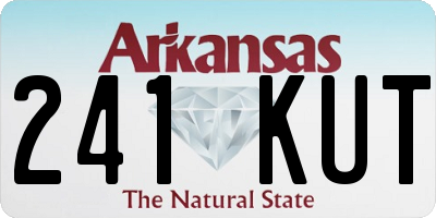 AR license plate 241KUT