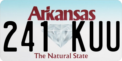 AR license plate 241KUU