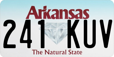 AR license plate 241KUV