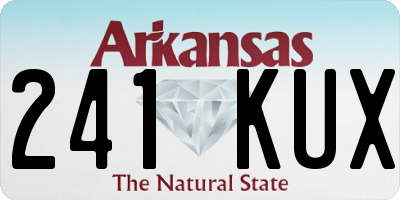 AR license plate 241KUX