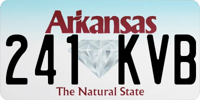 AR license plate 241KVB