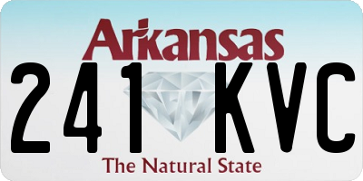 AR license plate 241KVC
