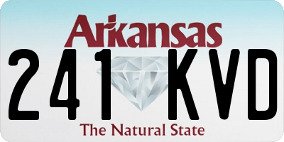 AR license plate 241KVD