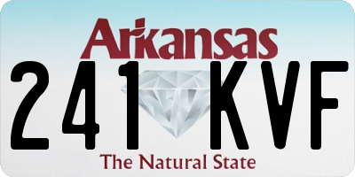 AR license plate 241KVF