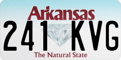 AR license plate 241KVG
