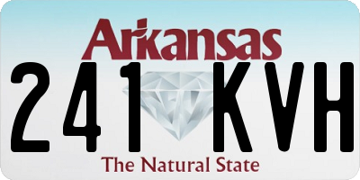 AR license plate 241KVH