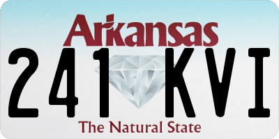 AR license plate 241KVI