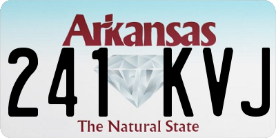 AR license plate 241KVJ