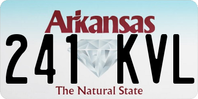 AR license plate 241KVL