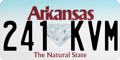 AR license plate 241KVM