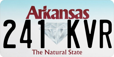 AR license plate 241KVR