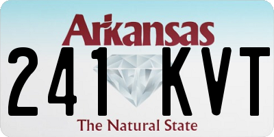 AR license plate 241KVT