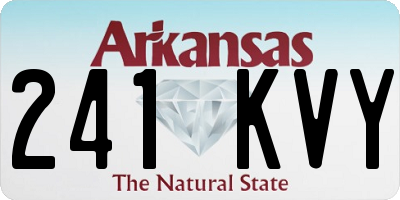 AR license plate 241KVY