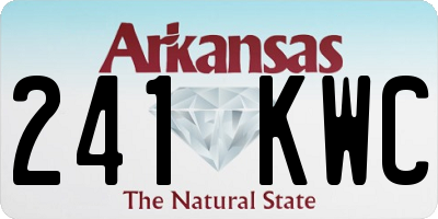 AR license plate 241KWC