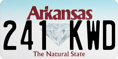 AR license plate 241KWD