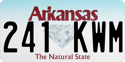AR license plate 241KWM