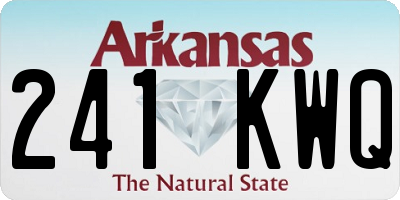 AR license plate 241KWQ