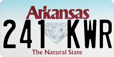 AR license plate 241KWR