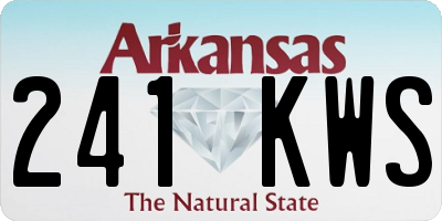 AR license plate 241KWS