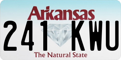 AR license plate 241KWU