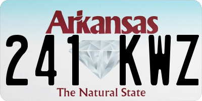 AR license plate 241KWZ