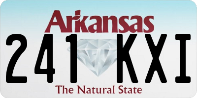 AR license plate 241KXI