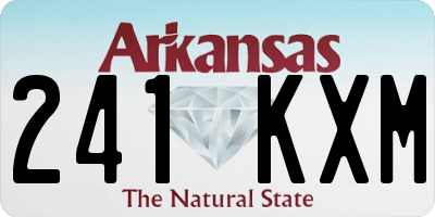 AR license plate 241KXM