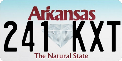 AR license plate 241KXT