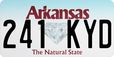 AR license plate 241KYD