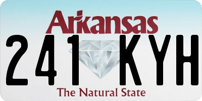 AR license plate 241KYH