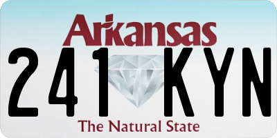 AR license plate 241KYN