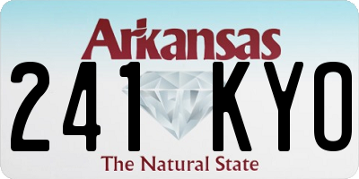 AR license plate 241KYO