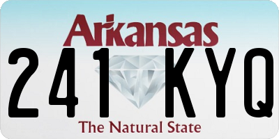 AR license plate 241KYQ
