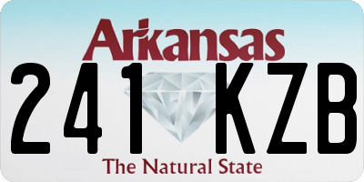 AR license plate 241KZB