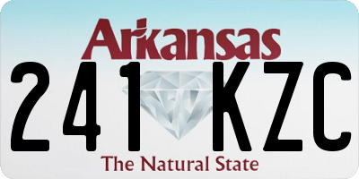 AR license plate 241KZC