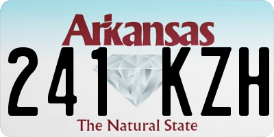 AR license plate 241KZH
