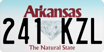 AR license plate 241KZL