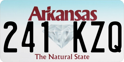 AR license plate 241KZQ