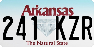 AR license plate 241KZR