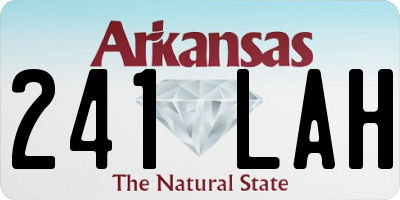 AR license plate 241LAH