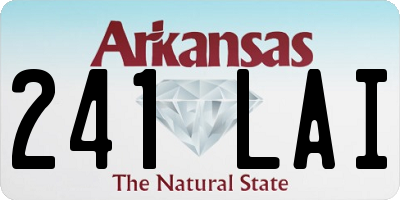 AR license plate 241LAI