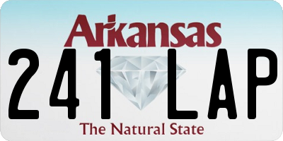 AR license plate 241LAP