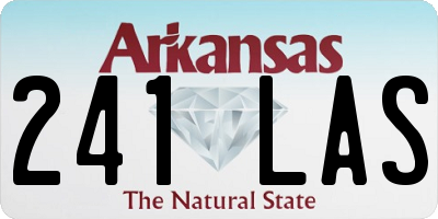 AR license plate 241LAS