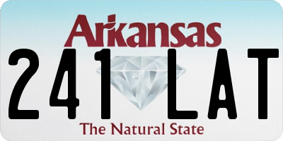 AR license plate 241LAT