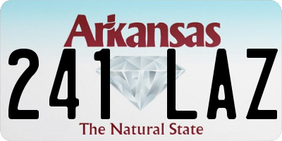 AR license plate 241LAZ