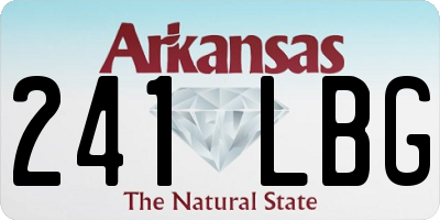 AR license plate 241LBG