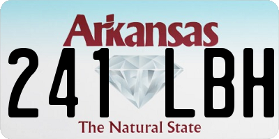 AR license plate 241LBH