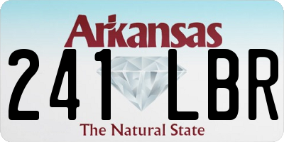 AR license plate 241LBR