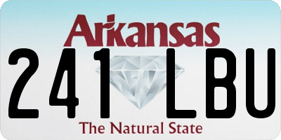 AR license plate 241LBU