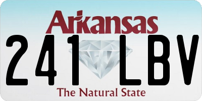 AR license plate 241LBV